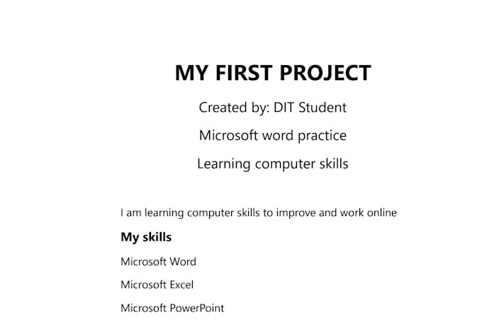 do professional microsoft word , excel and  powerpoint work